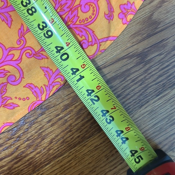 Anthropologie Abel The Label Maya Patterned Maxi Skirt Pink Orange Tropical L - Picture 8 of 12